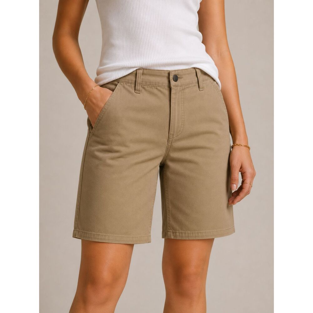 Carhartt Women's Original Fit Khaki Work Shorts Size 12 NWT Stretch Utility